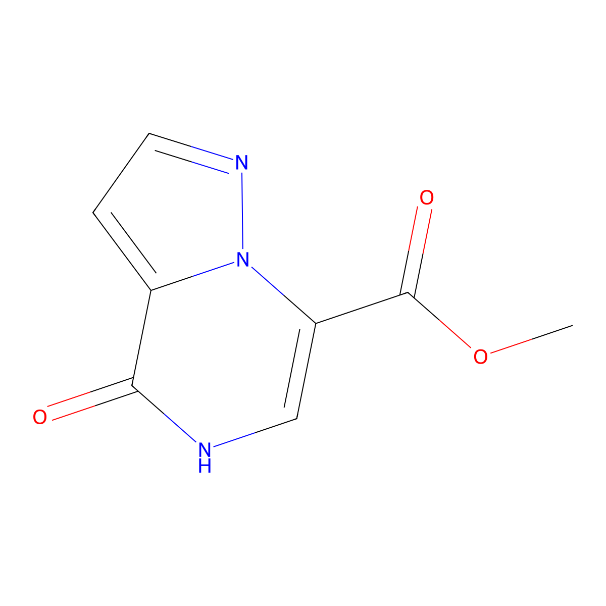 methyl 4-oxo-4H,5H-pyrazolo[1,5-a]pyrazine-7-carboxylate molecular structure, CAS 2490406-01-2