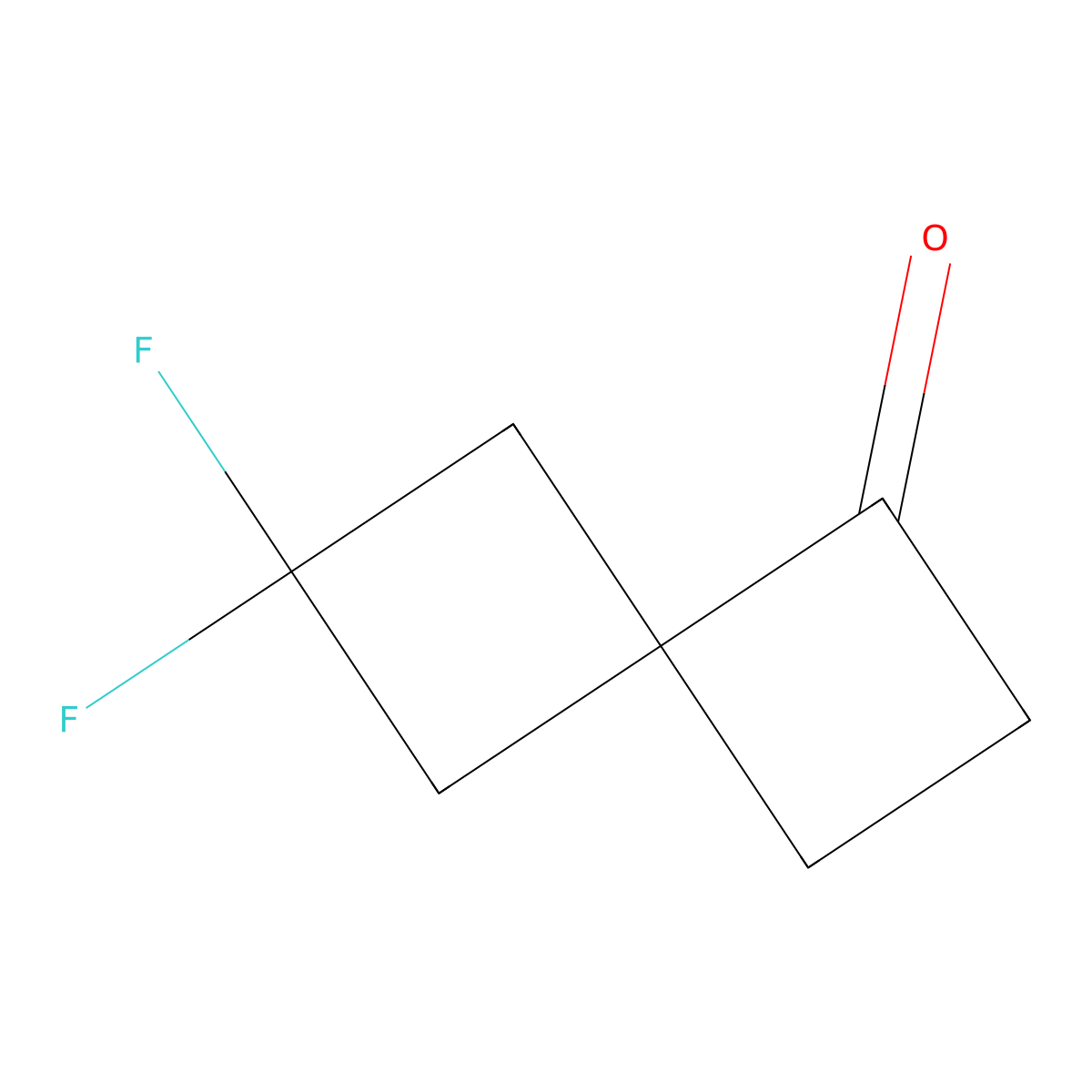 6,6-Difluorospiro(3.3)heptan-1-one molecular structure, CAS 2490406-15-8