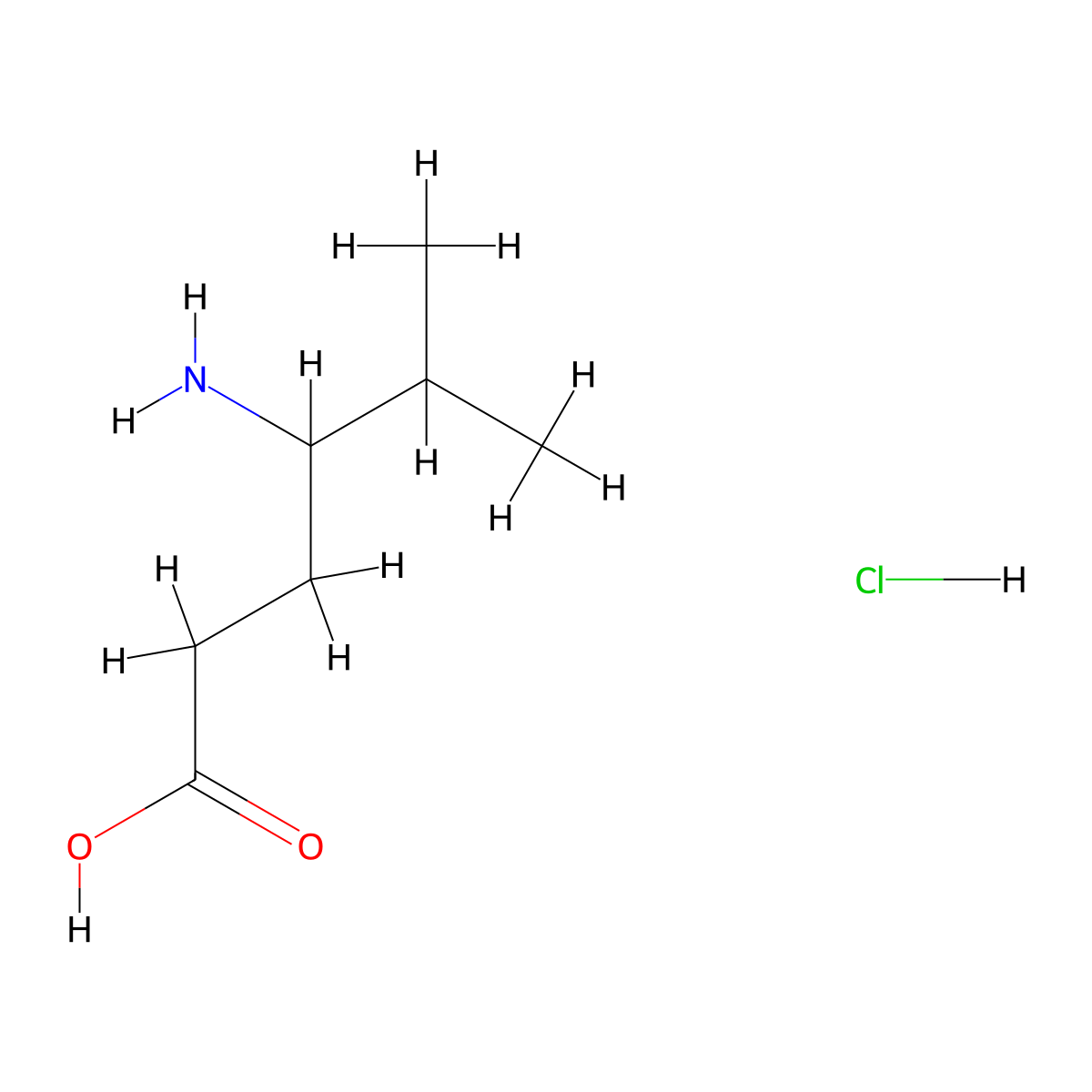 4-Amino-5-methylhexanoicacidhydrochloride molecular structure, CAS 2490406-21-6