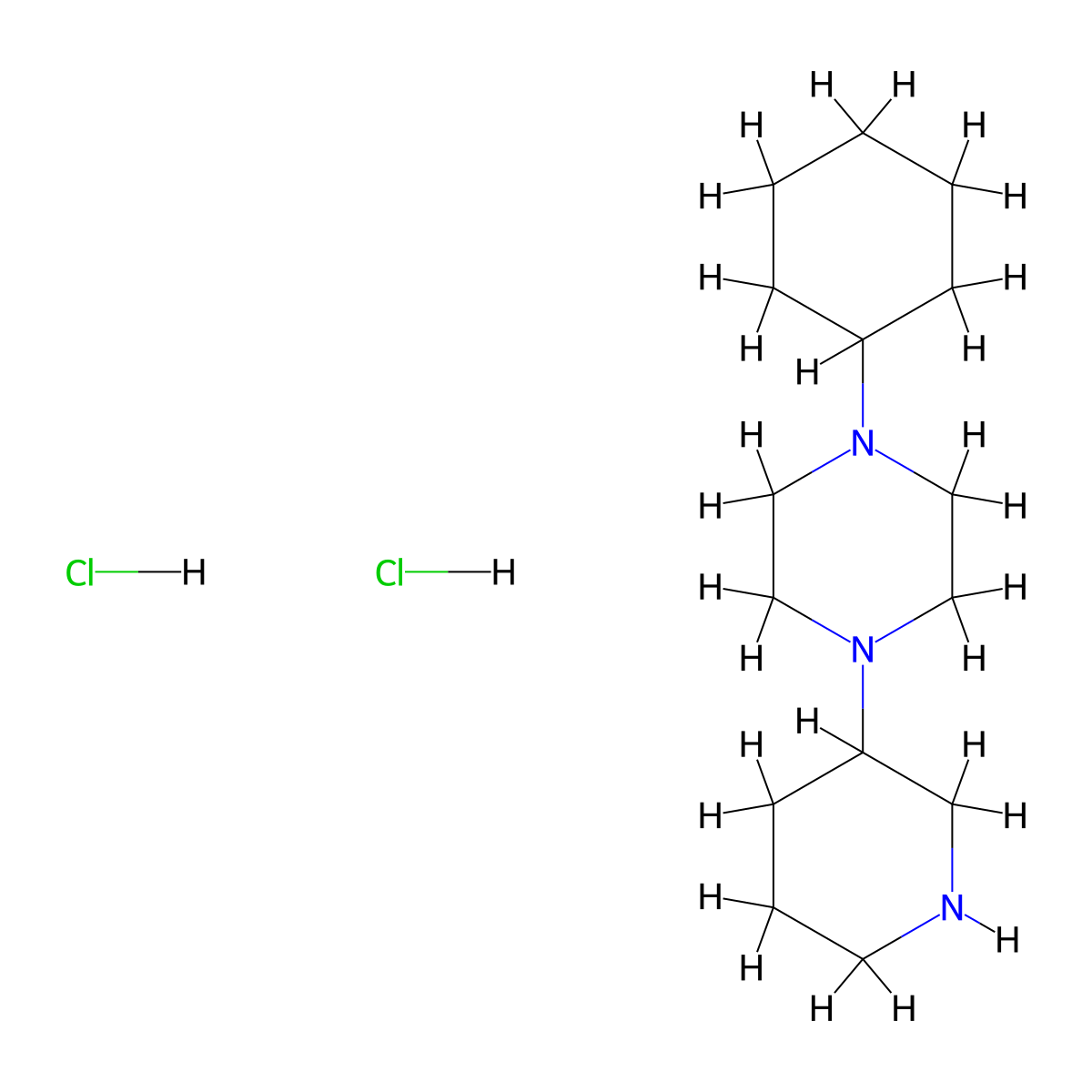 1-Cyclohexyl-4-(piperidin-3-yl)piperazinedihydrochloride molecular structure, CAS 2490406-80-7