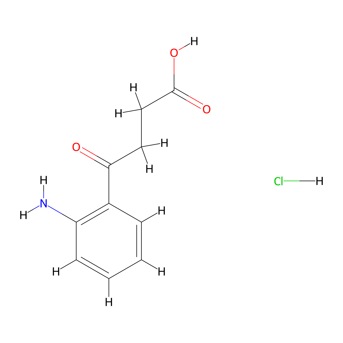 4-(2-Aminophenyl)-4-oxobutanoic acid hydrochloride molecular structure, CAS 2490412-71-8