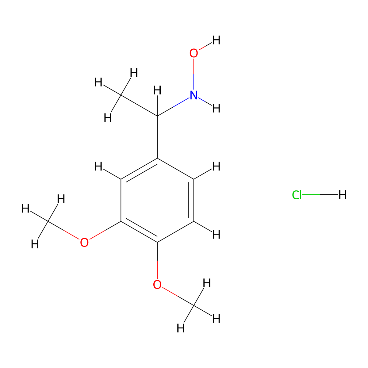 N-[1-(3,4-dimethoxyphenyl)ethyl]hydroxylamine hydrochloride molecular structure, CAS 2490412-72-9