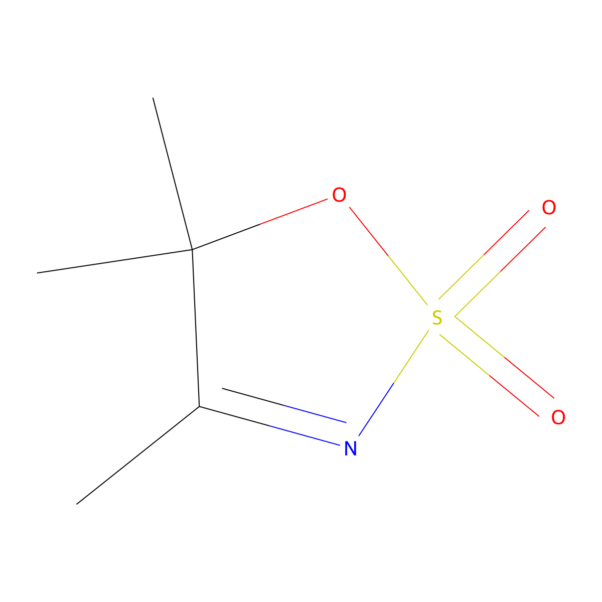 trimethyl-5H-1,2lambda6,3-oxathiazole-2,2-dione molecular structure, CAS 2490412-77-4