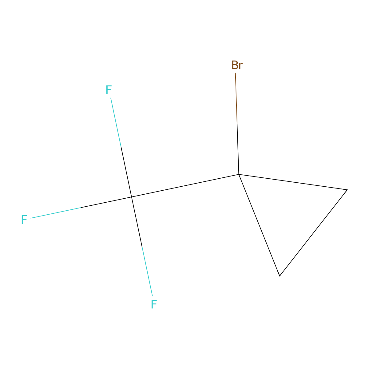 1-Bromo-1-(trifluoromethyl)cyclopropane molecular structure, CAS 2490412-97-8
