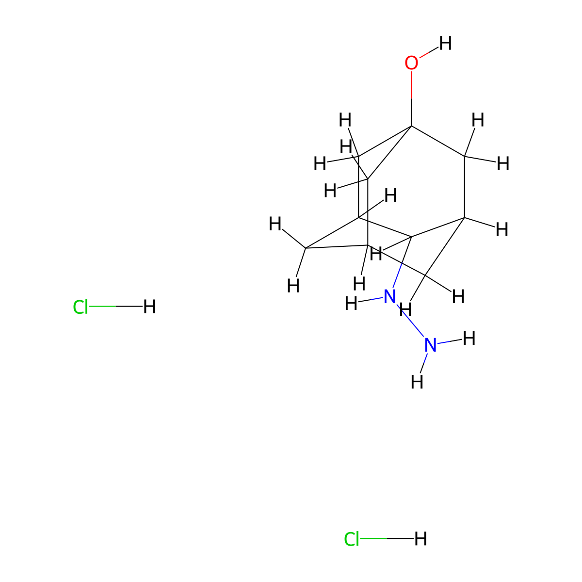 4-Hydrazinyladamantan-1-ol dihydrochloride molecular structure, CAS 2490413-02-8