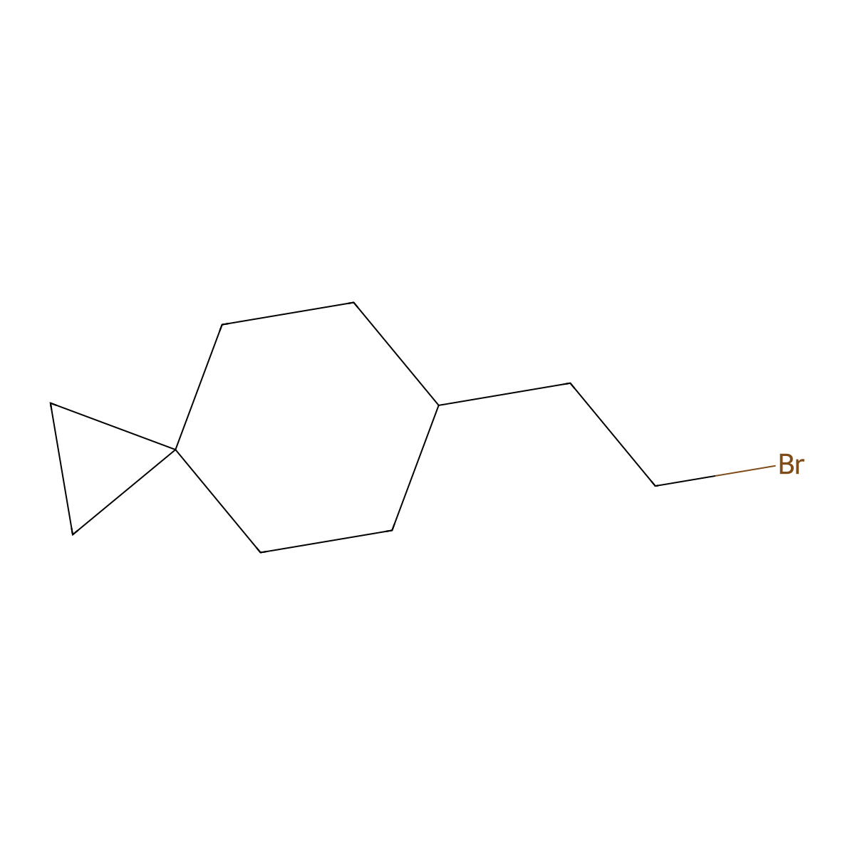 6-(2-Bromoethyl)spiro[2.5]octane molecular structure, CAS 2490418-48-7