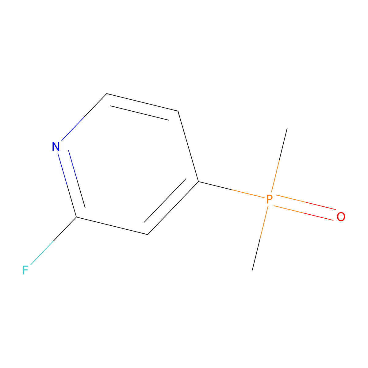 (2-Fluoropyridin-4-yl)dimethylphosphine oxide molecular structure, CAS 2490418-57-8