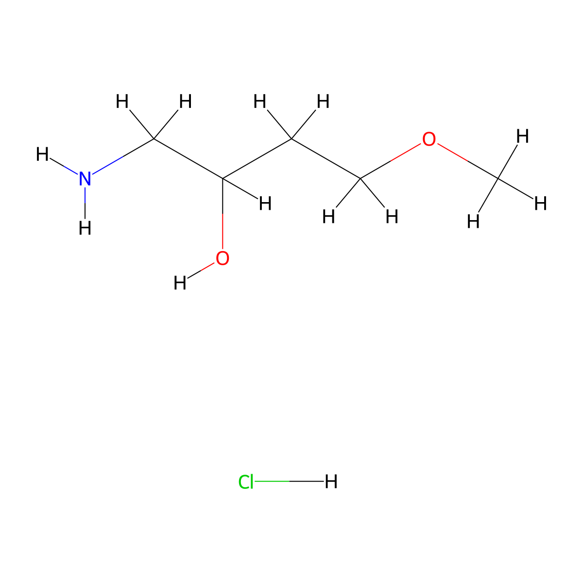 1-Amino-4-methoxybutan-2-ol hydrochloride molecular structure, CAS 2490418-58-9