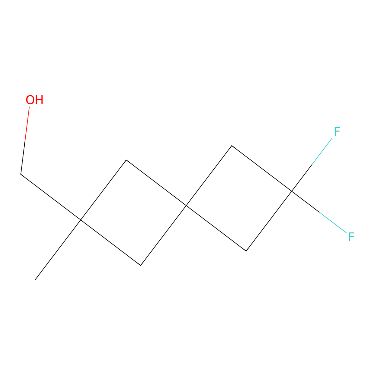 {6,6-Difluoro-2-methylspiro[3.3]heptan-2-yl}methanol molecular structure, CAS 2490426-51-0