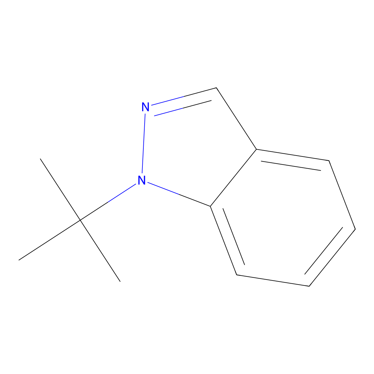 1-tert-butyl-1H-indazole molecular structure, CAS 2490430-00-5