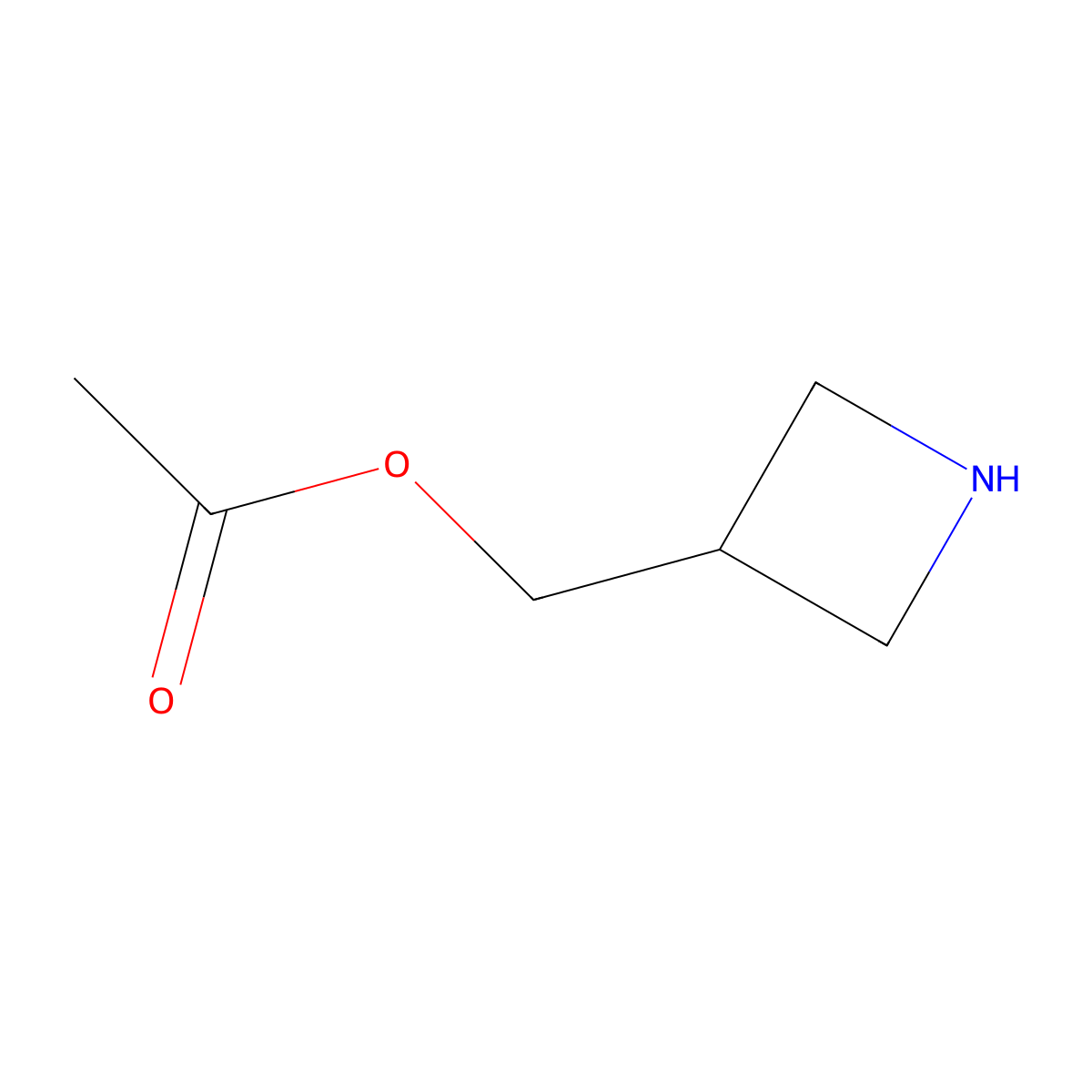 (Azetidin-3-yl)methyl acetate molecular structure, CAS 2490430-39-0