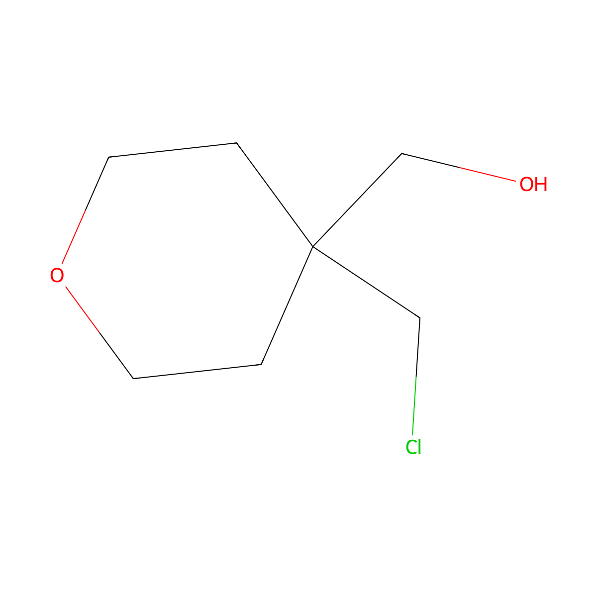[4-(Chloromethyl)oxan-4-yl]methanol molecular structure, CAS 2490432-11-4