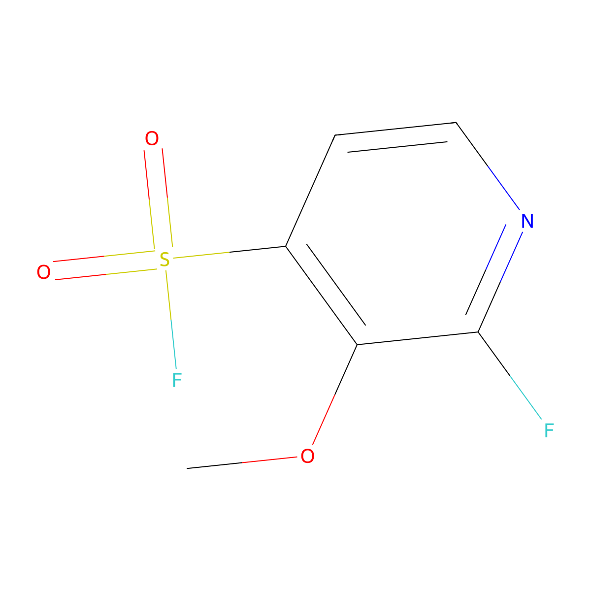 2-Fluoro-3-methoxypyridine-4-sulfonyl fluoride molecular structure, CAS 2490432-23-8