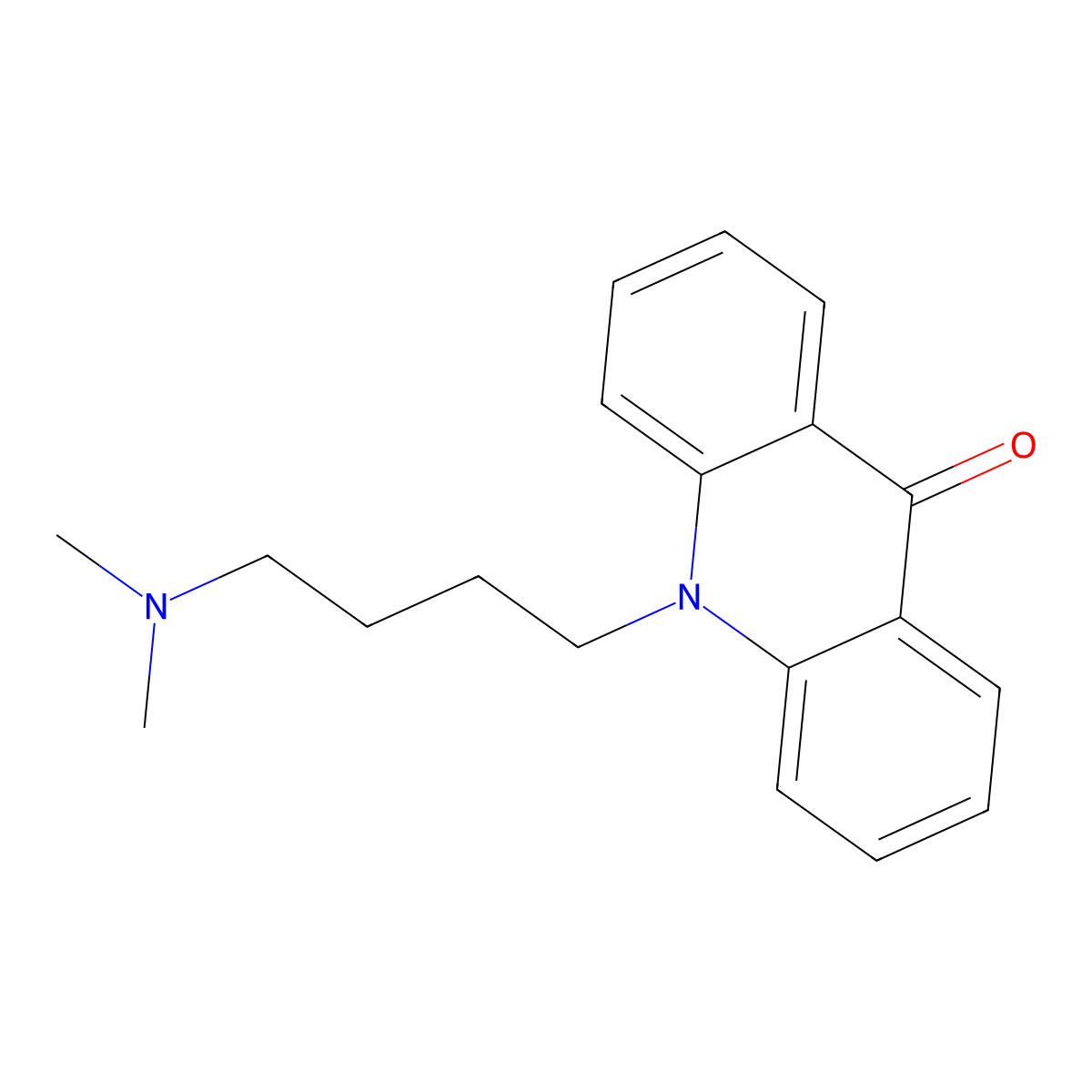 10-[4-(Dimethylamino)butyl]-9,10-dihydroacridin-9-one molecular structure, CAS 2490478-78-7