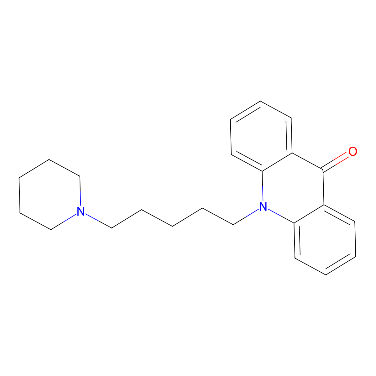 10-[5-(Piperidin-1-yl)pentyl]-9,10-dihydroacridin-9-one molecular structure, CAS 2490478-81-2