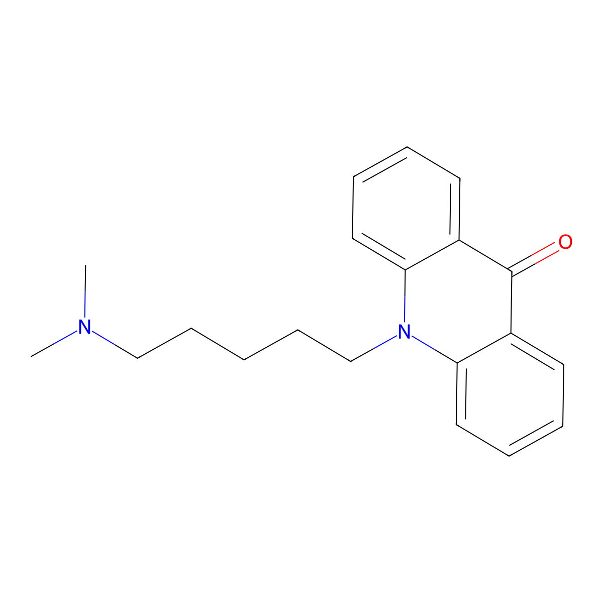 10-[5-(Dimethylamino)pentyl]-9,10-dihydroacridin-9-one molecular structure, CAS 2490478-85-6