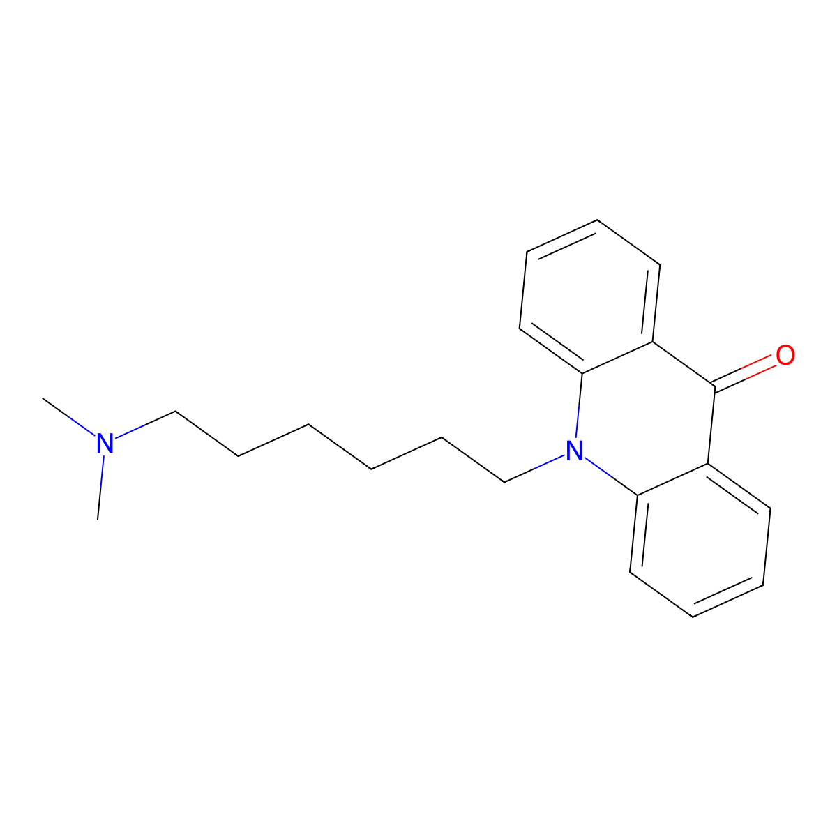 10-[6-(Dimethylamino)hexyl]-9,10-dihydroacridin-9-one molecular structure, CAS 2490478-93-6