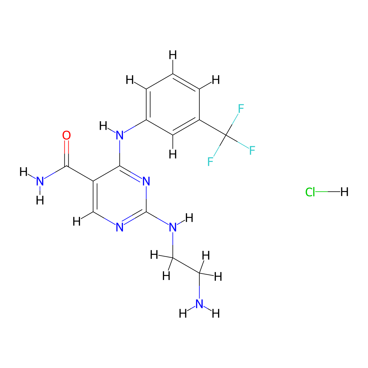 Syk Inhibitor II hydrochloride molecular structure, CAS 2490508-82-0