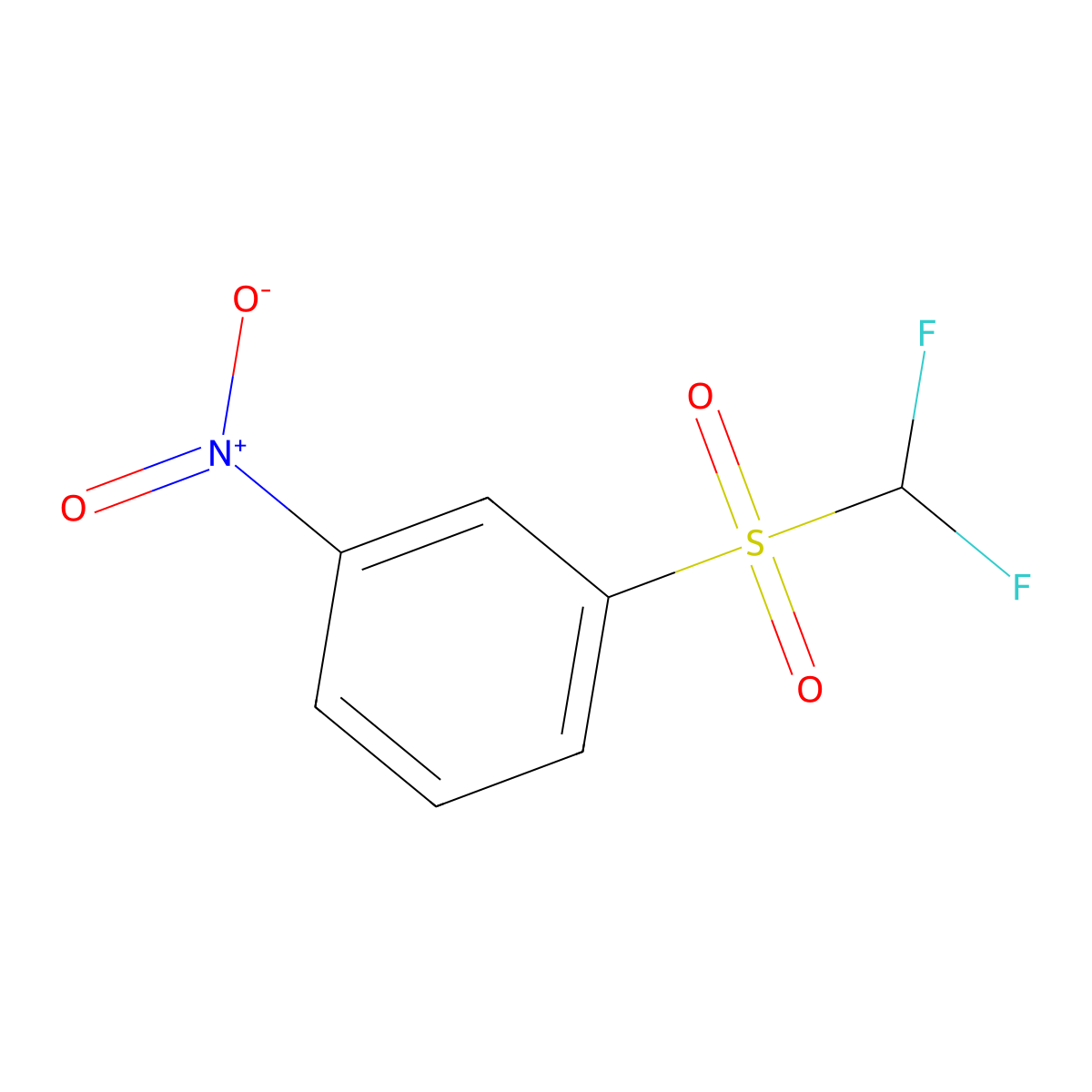 1-(Difluoromethanesulfonyl)-3-nitrobenzene molecular structure, CAS 24906-73-8