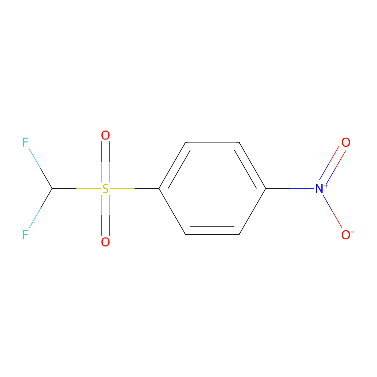 1-((Difluoromethyl)sulfonyl)-4-nitrobenzene molecular structure, CAS 24906-74-9