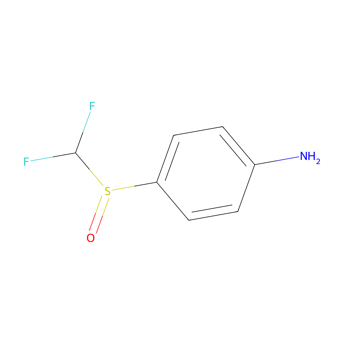 4-Difluoromethanesulfinylaniline molecular structure, CAS 24906-88-5