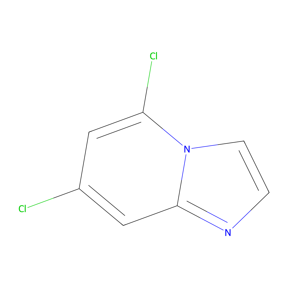 5,7-Dichloroimidazo[1,2-A]pyridine molecular structure, CAS 2490667-84-8