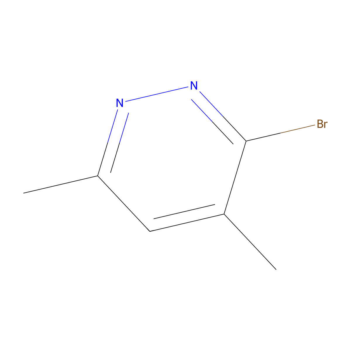 3-Bromo-4,6-dimethylpyridazine molecular structure, CAS 2490679-58-6