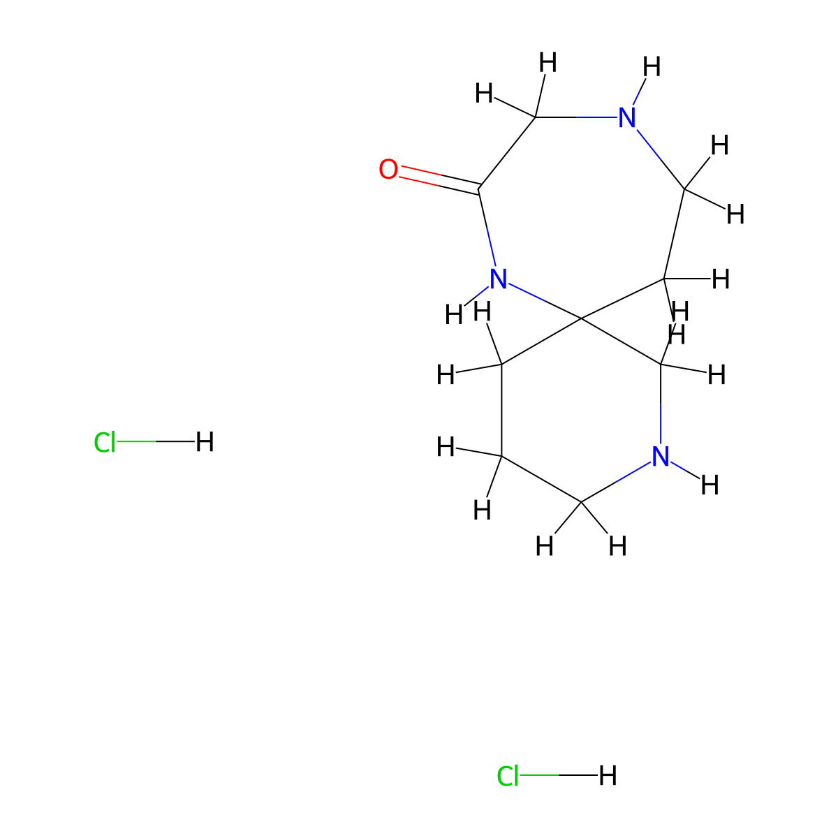 2,7,10-Triazaspiro[5.6]dodecan-8-one dihydrochloride molecular structure, CAS 2490698-09-2