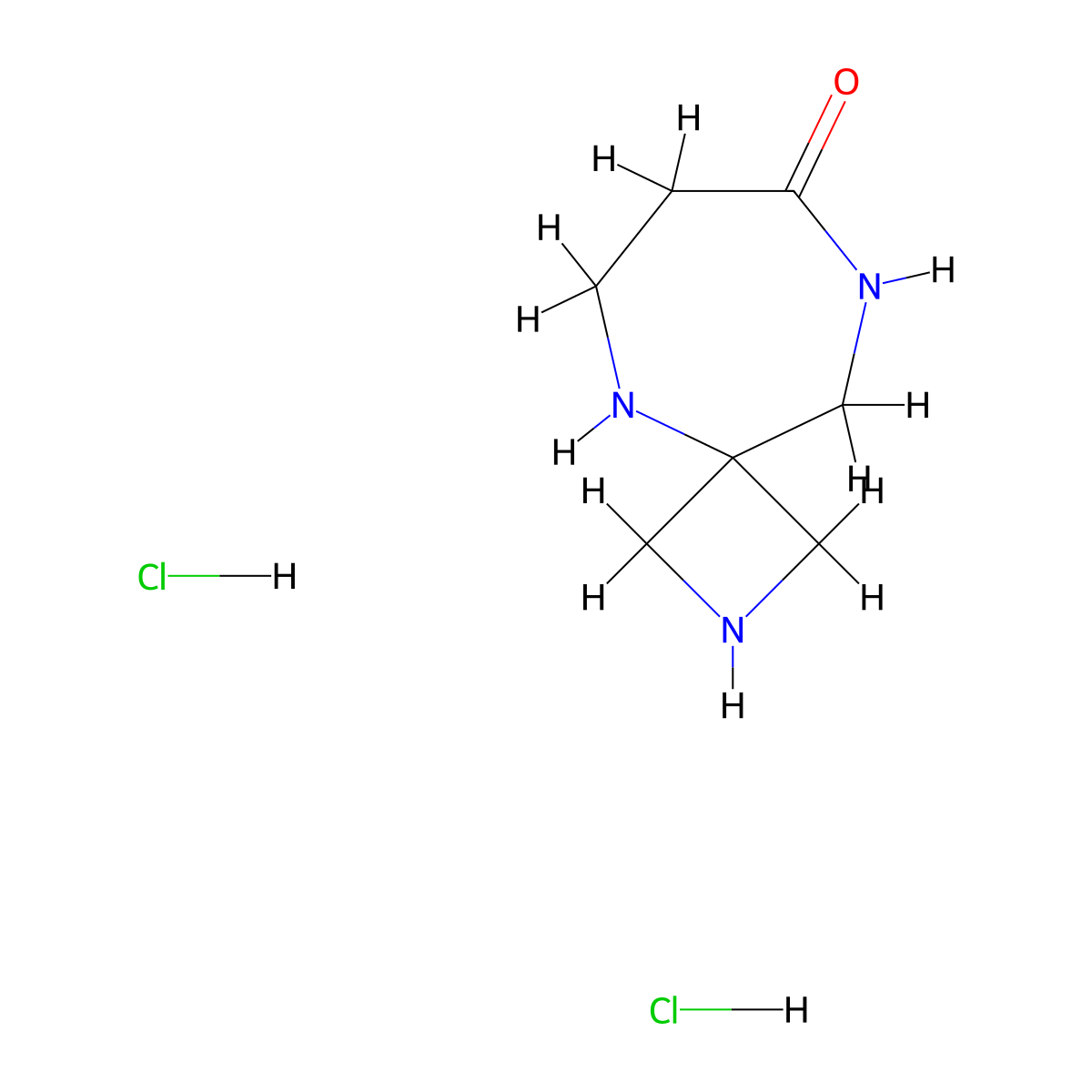 2,5,9-Triazaspiro[3.6]decan-8-one dihydrochloride molecular structure, CAS 2490698-26-3