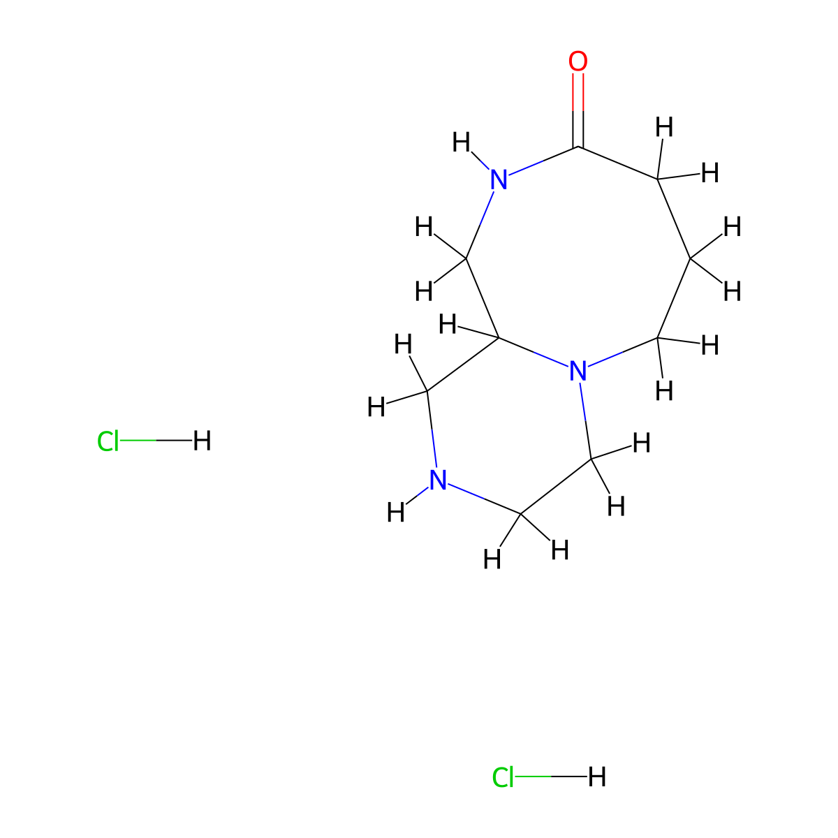 decahydro-1H-pyrazino[1,2-a][1,4]diazocin-9-one dihydrochloride molecular structure, CAS 2490698-51-4