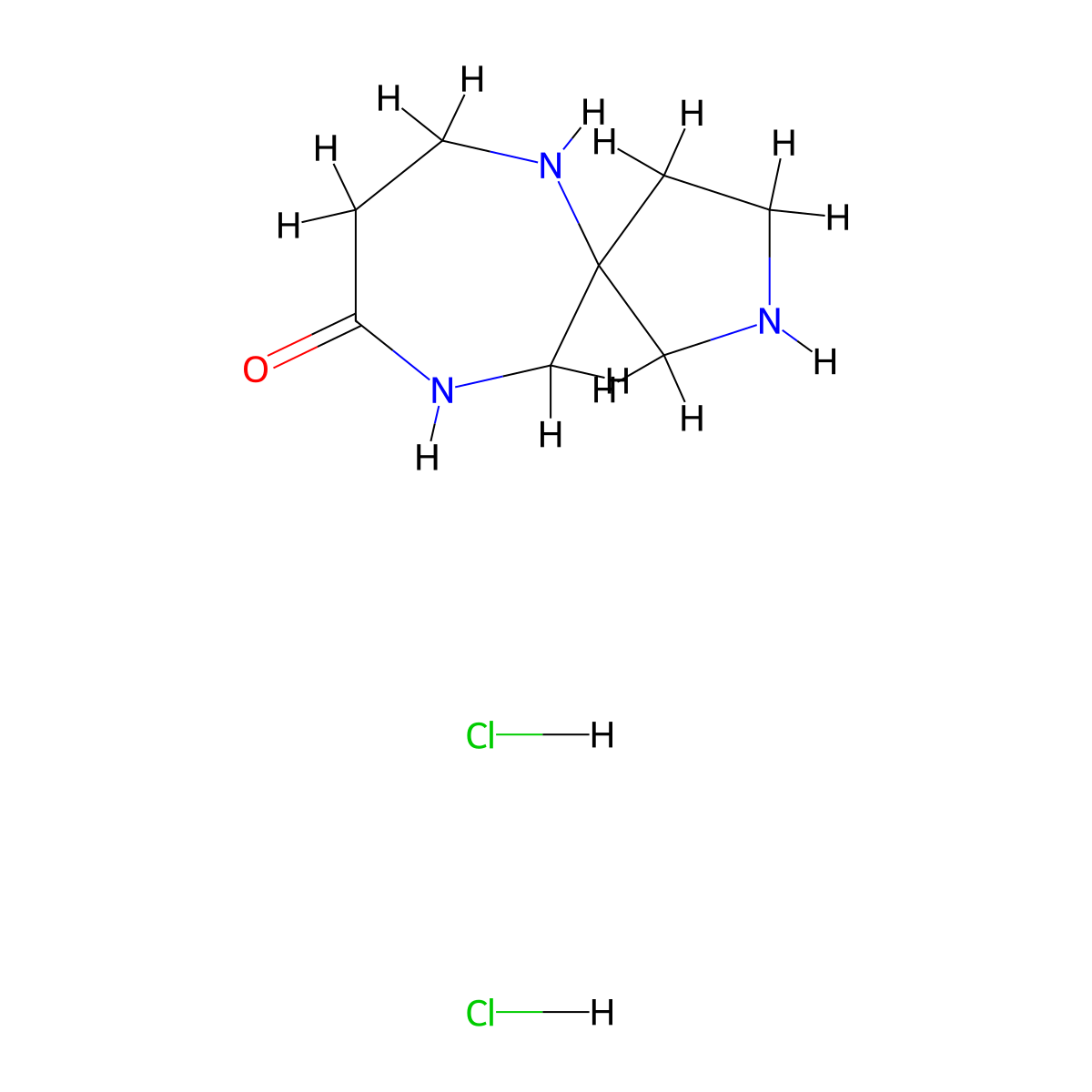2,6,10-Triazaspiro[4.6]undecan-9-one dihydrochloride molecular structure, CAS 2490705-01-4