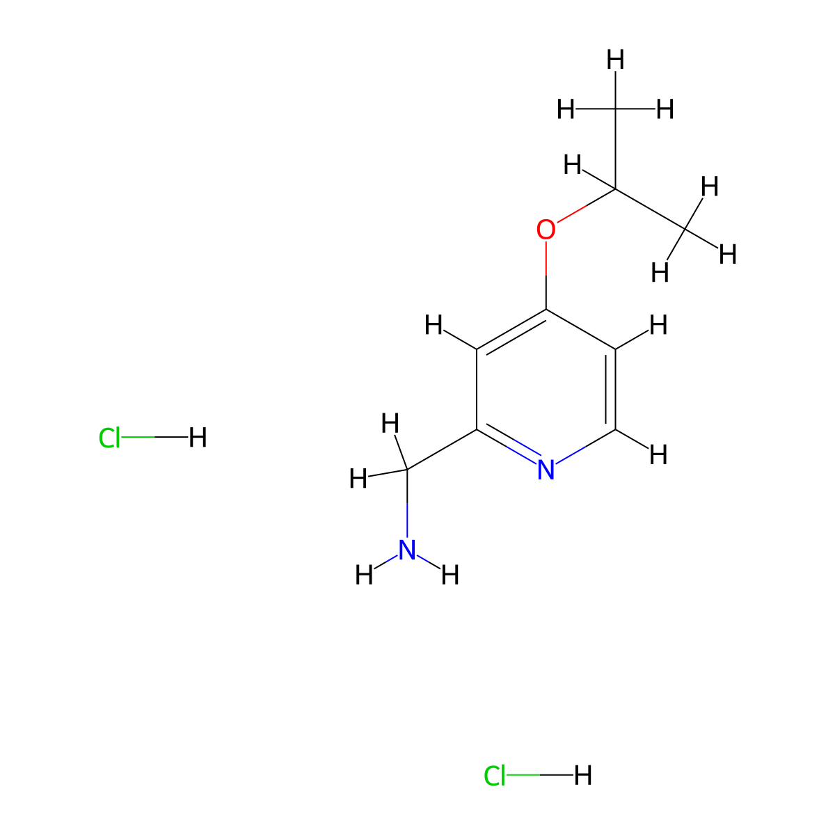 1-[4-(Propan-2-yloxy)pyridin-2-yl]methanamine dihydrochloride molecular structure, CAS 2490705-12-7