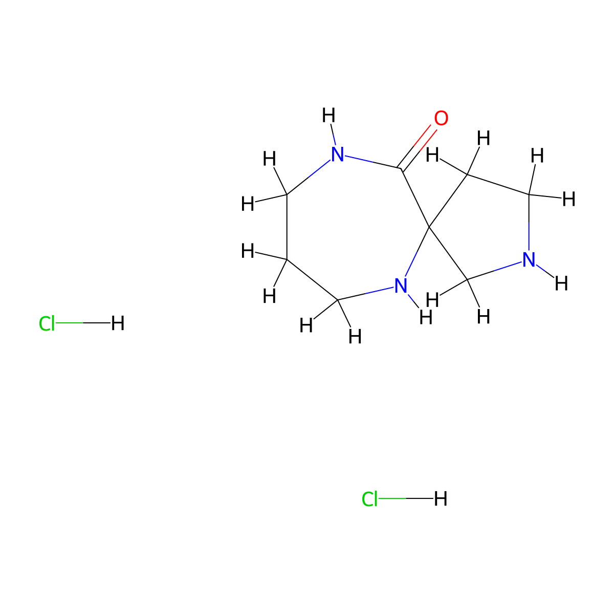 2,6,10-Triazaspiro[4.6]undecan-11-one dihydrochloride molecular structure, CAS 2490705-15-0