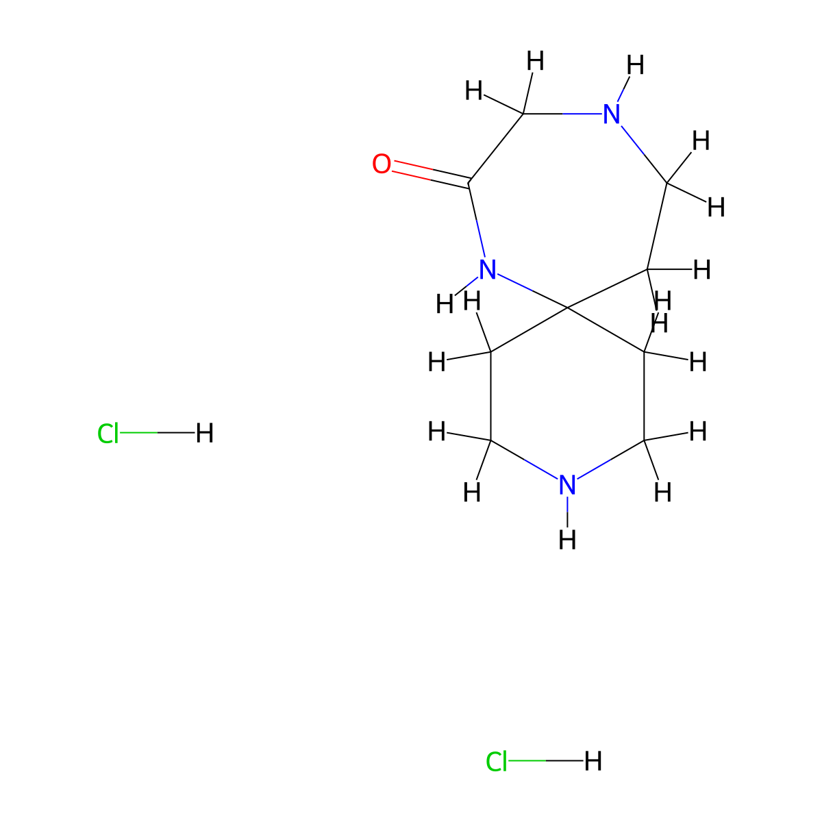 3,7,10-Triazaspiro[5.6]dodecan-8-one dihydrochloride molecular structure, CAS 2490705-30-9