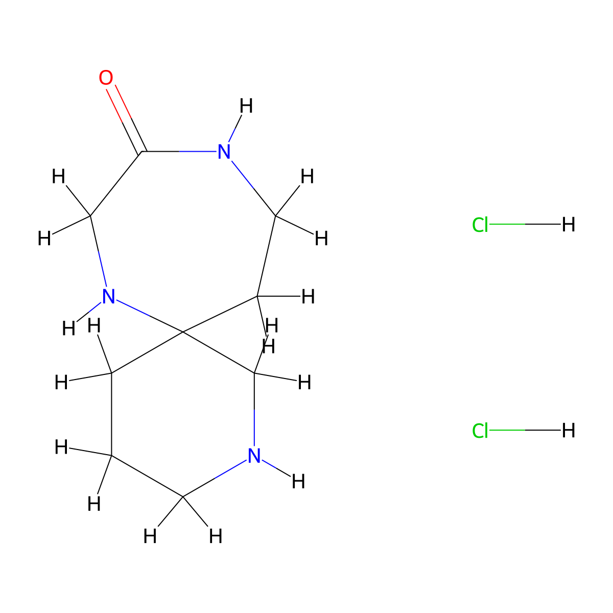 2,7,10-Triazaspiro[5.6]dodecan-9-one dihydrochloride molecular structure, CAS 2490705-33-2