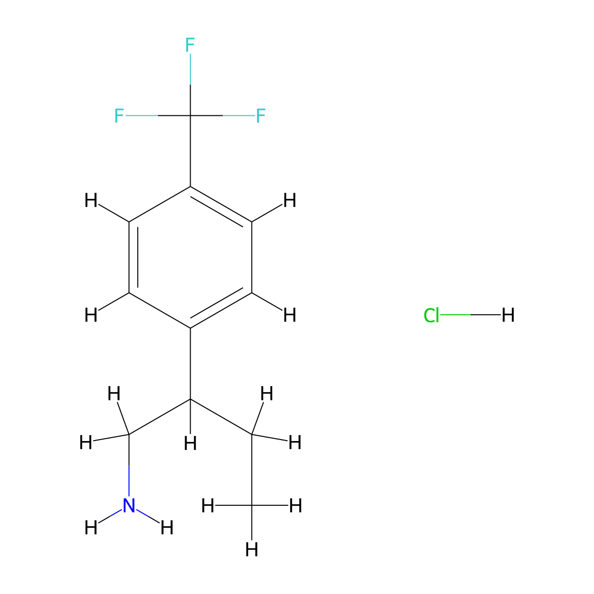 2-[4-(Trifluoromethyl)phenyl]butan-1-amine hydrochloride molecular structure, CAS 2490709-13-0