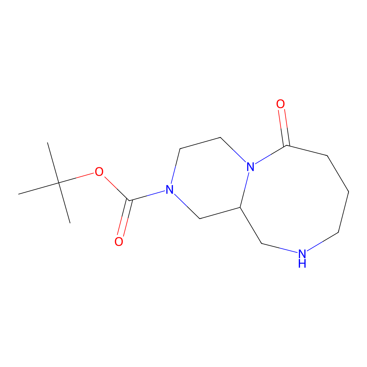 tert-butyl 6-oxo-decahydro-1H-pyrazino[1,2-a][1,4]diazocine-2-carboxylate molecular structure, CAS 2490709-41-4