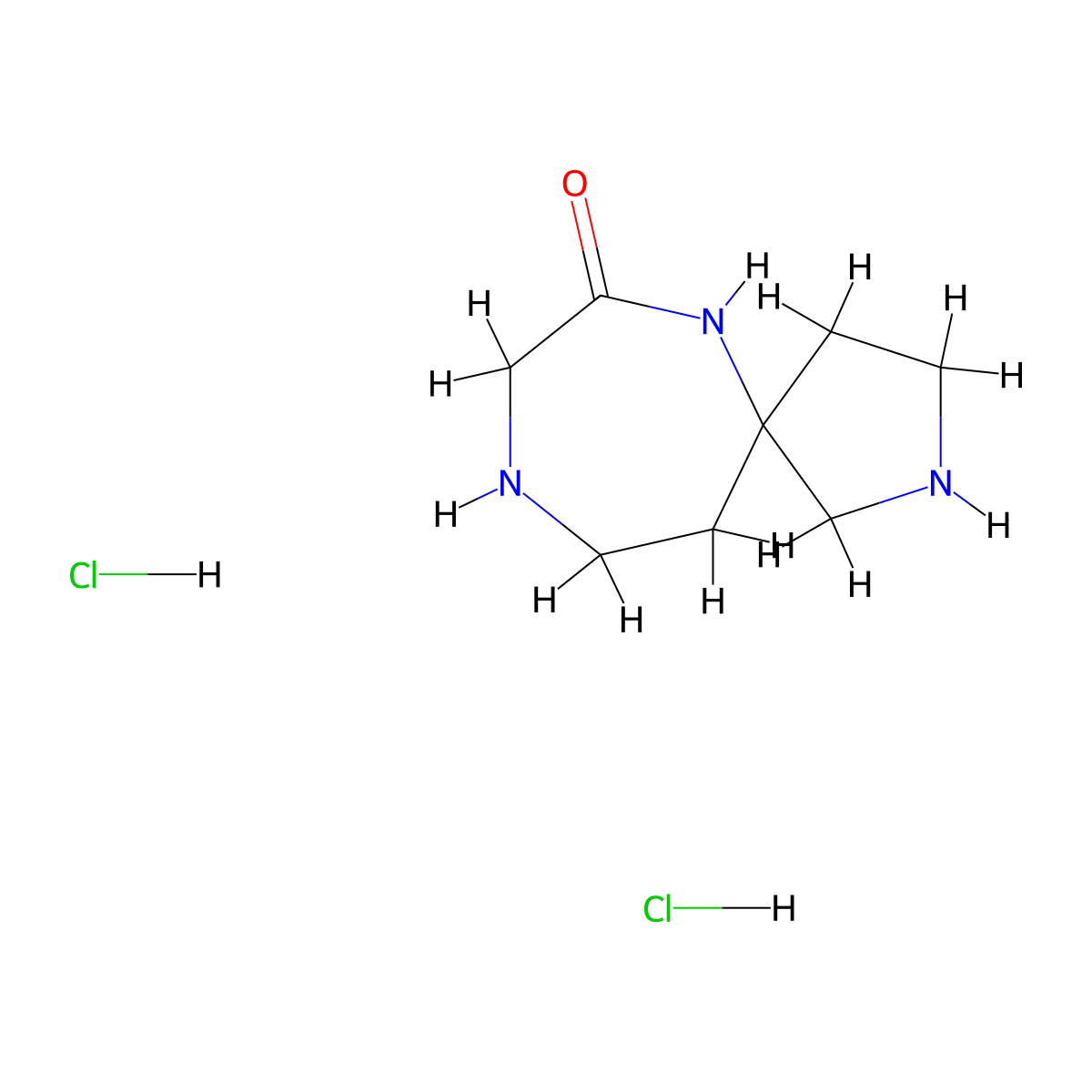 2,6,9-Triazaspiro[4.6]undecan-7-one dihydrochloride molecular structure, CAS 2490709-48-1