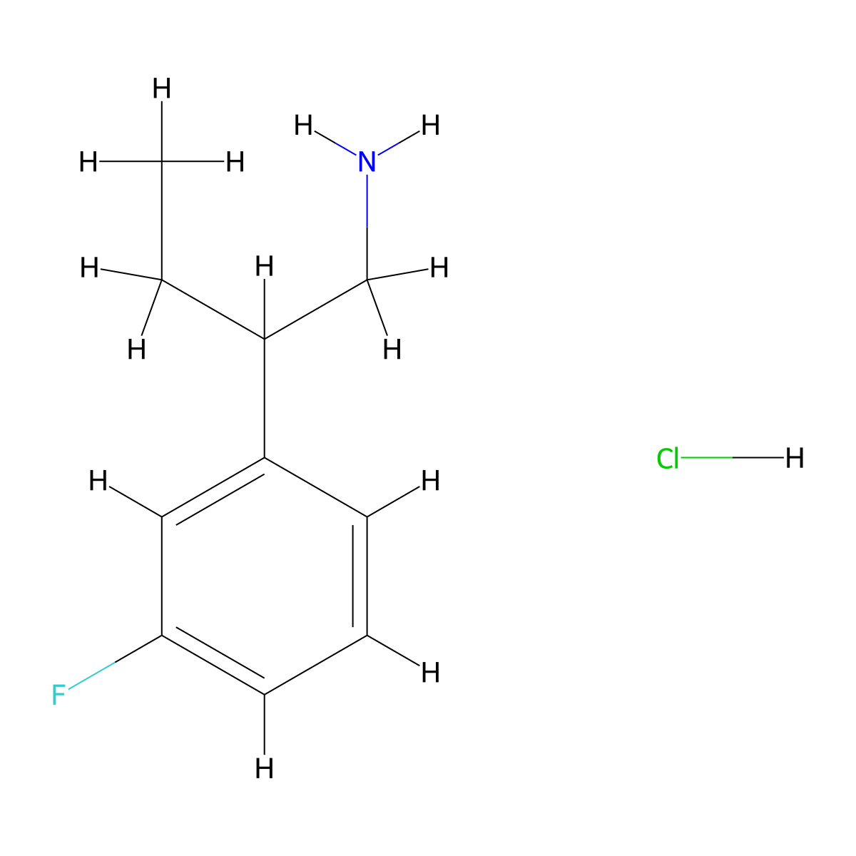 2-(3-Fluorophenyl)butan-1-amine hydrochloride molecular structure, CAS 2490709-52-7