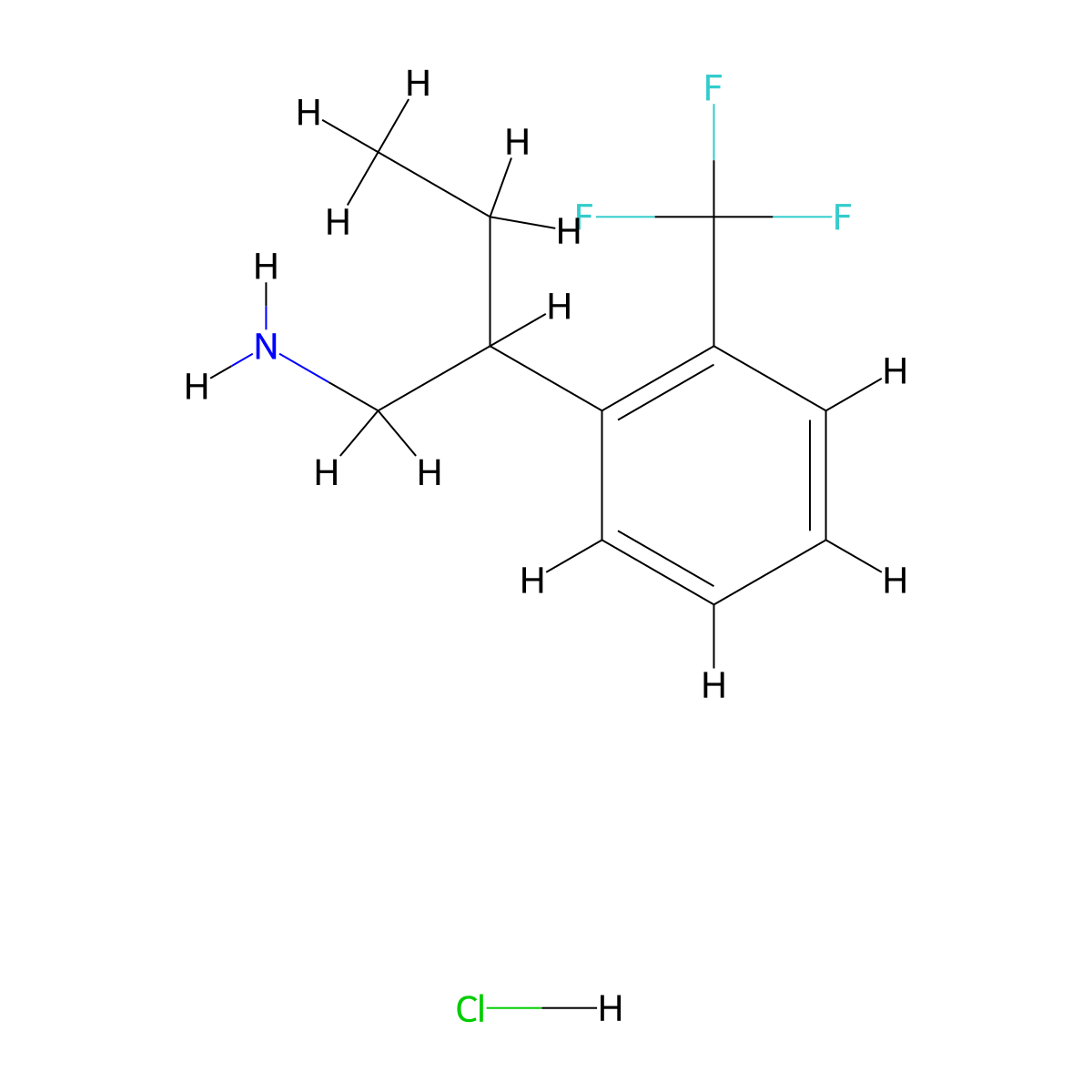 2-[2-(Trifluoromethyl)phenyl]butan-1-amine hydrochloride molecular structure, CAS 2490709-56-1