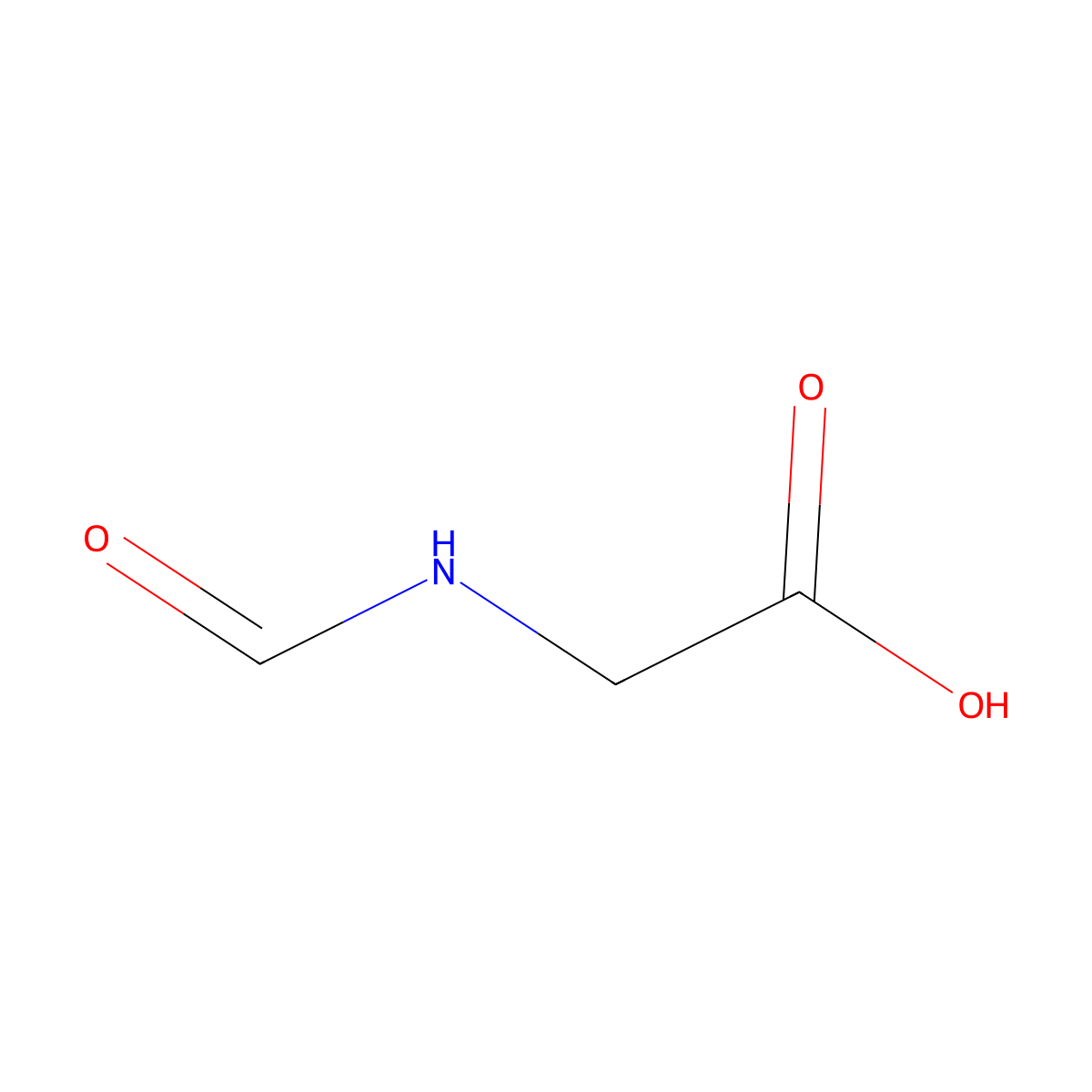 Formylglycine molecular structure, CAS 2491-15-8