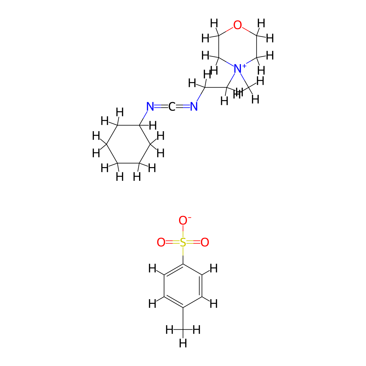 1-Cyclohexyl-3-(2-morpholinoethyl)carbodiimide metho-p-toluenesulfonate molecular structure, CAS 2491-17-0