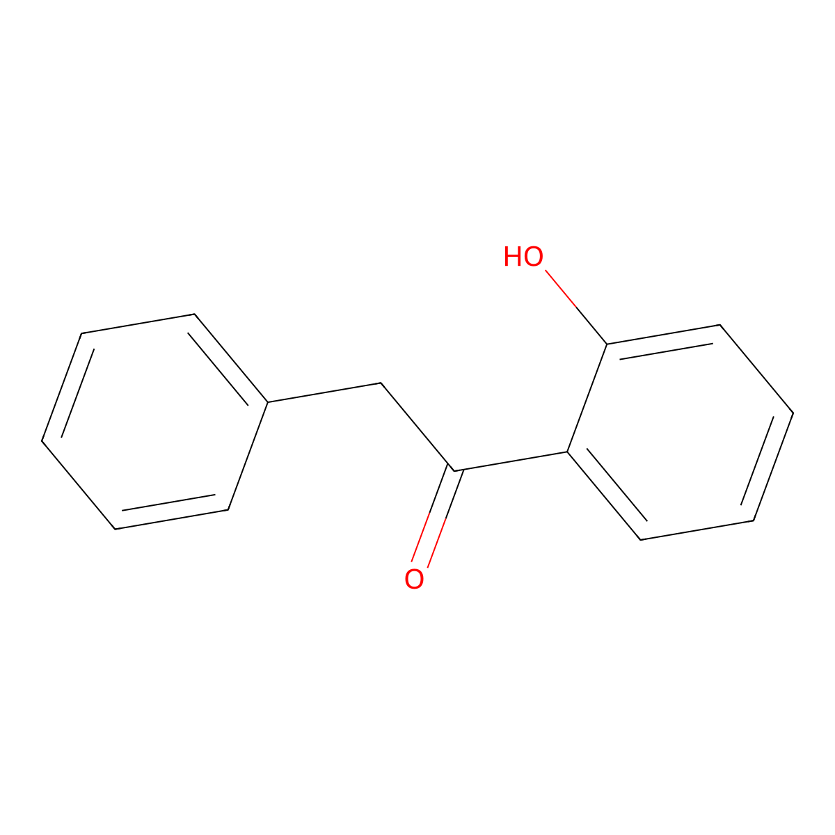 Acetophenone, 2'-hydroxy-2-phenyl- molecular structure, CAS 2491-31-8