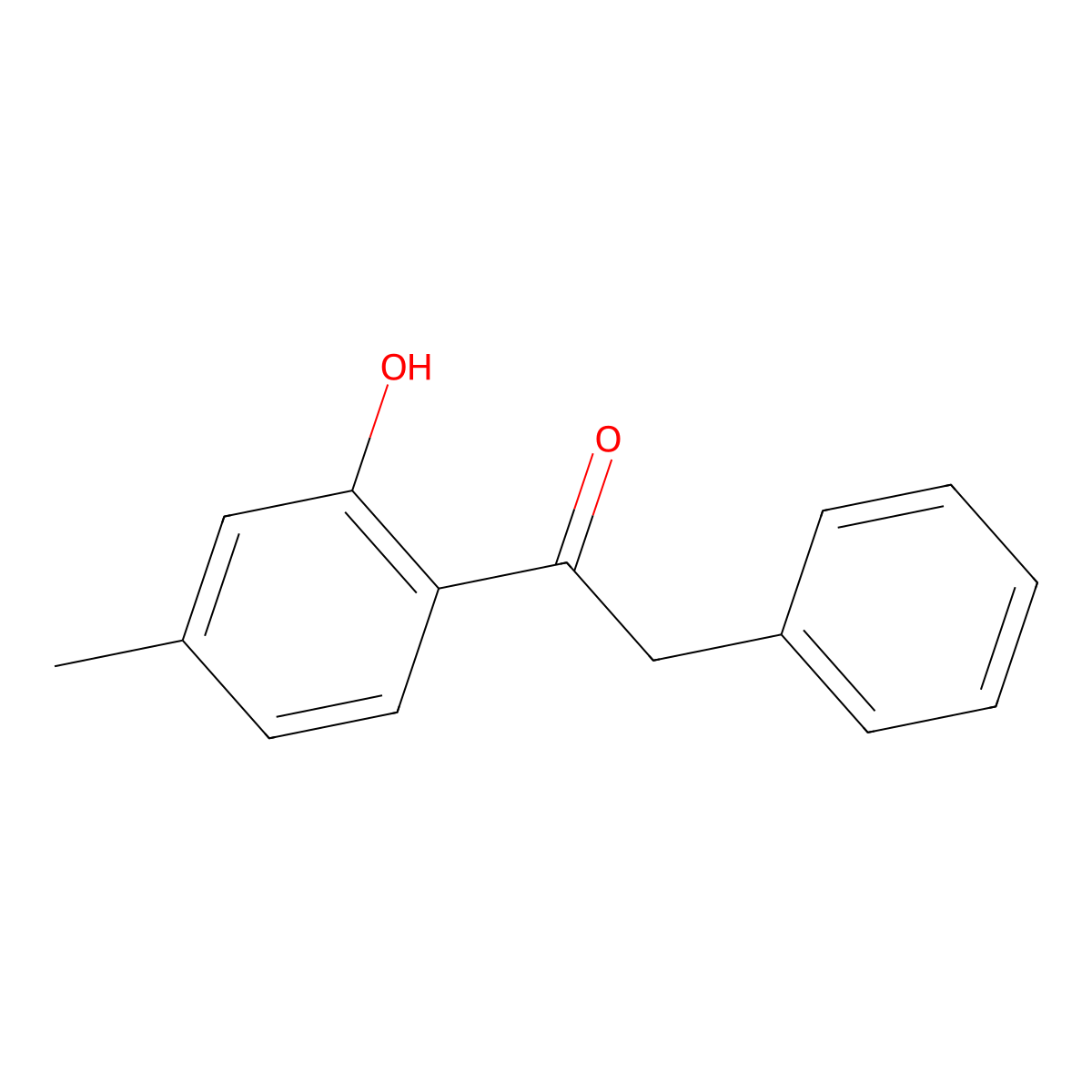 1-(2-Hydroxy-4-methylphenyl)-2-phenylethanone molecular structure, CAS 2491-34-1