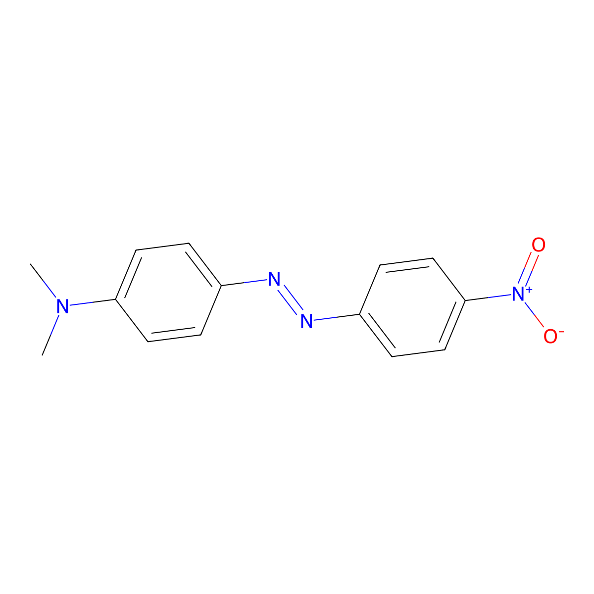 4'-Nitro-4-dimethylaminoazobenzene molecular structure, CAS 2491-74-9