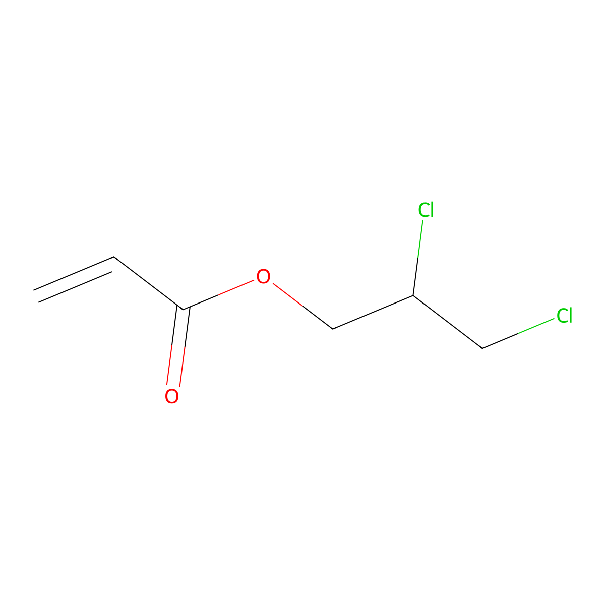 2-Propenoic acid, 2,3-dichloropropyl ester molecular structure, CAS 24910-84-7