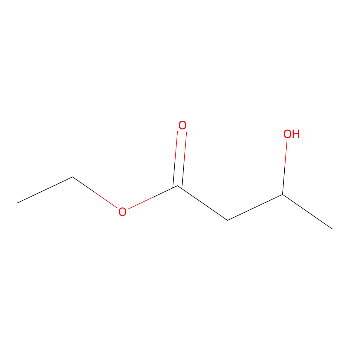 ethyl (3R)-3-hydroxybutanoate molecular structure, CAS 24915-95-5