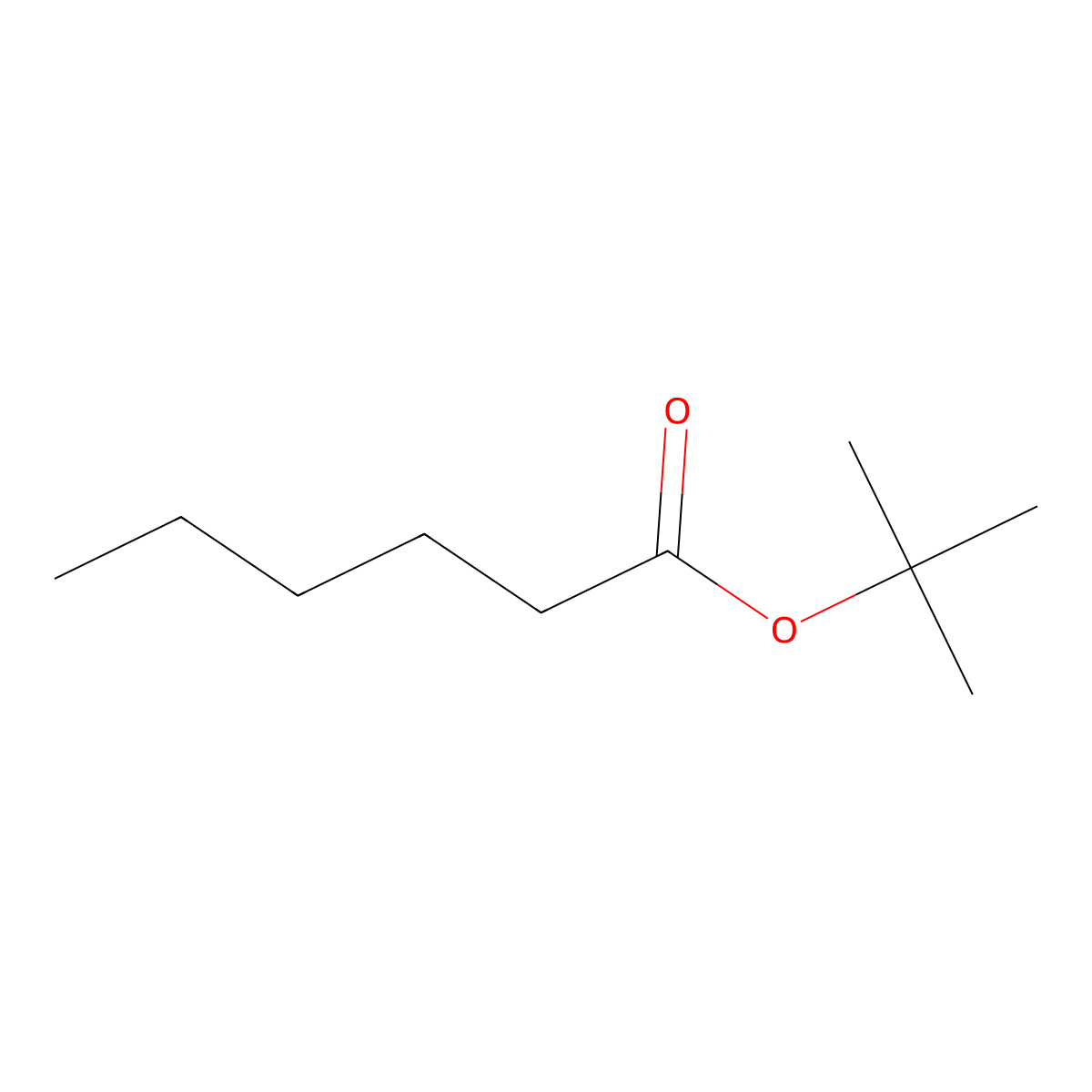 tert-Butyl hexanoate molecular structure, CAS 2492-18-4