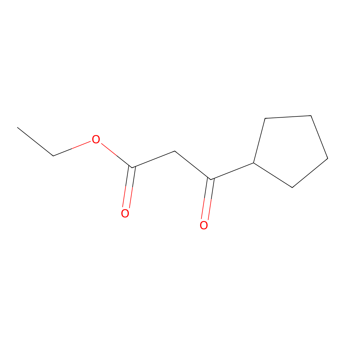 Ethyl 3-cyclopentyl-3-oxopropanoate molecular structure, CAS 24922-00-7