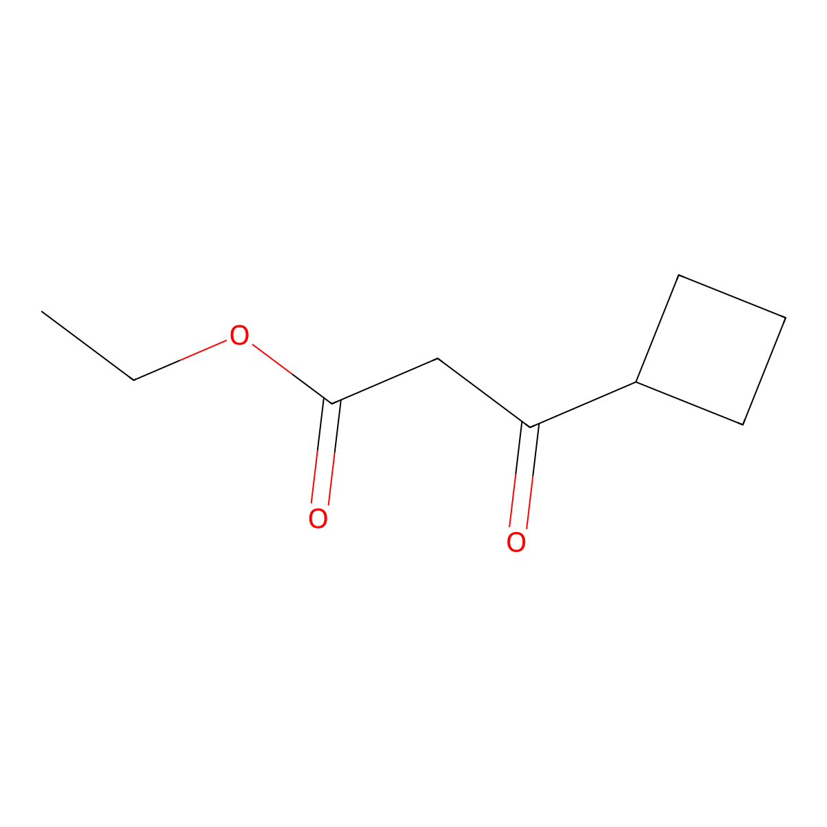 Ethyl 3-cyclobutyl-3-oxopropanoate molecular structure, CAS 24922-01-8
